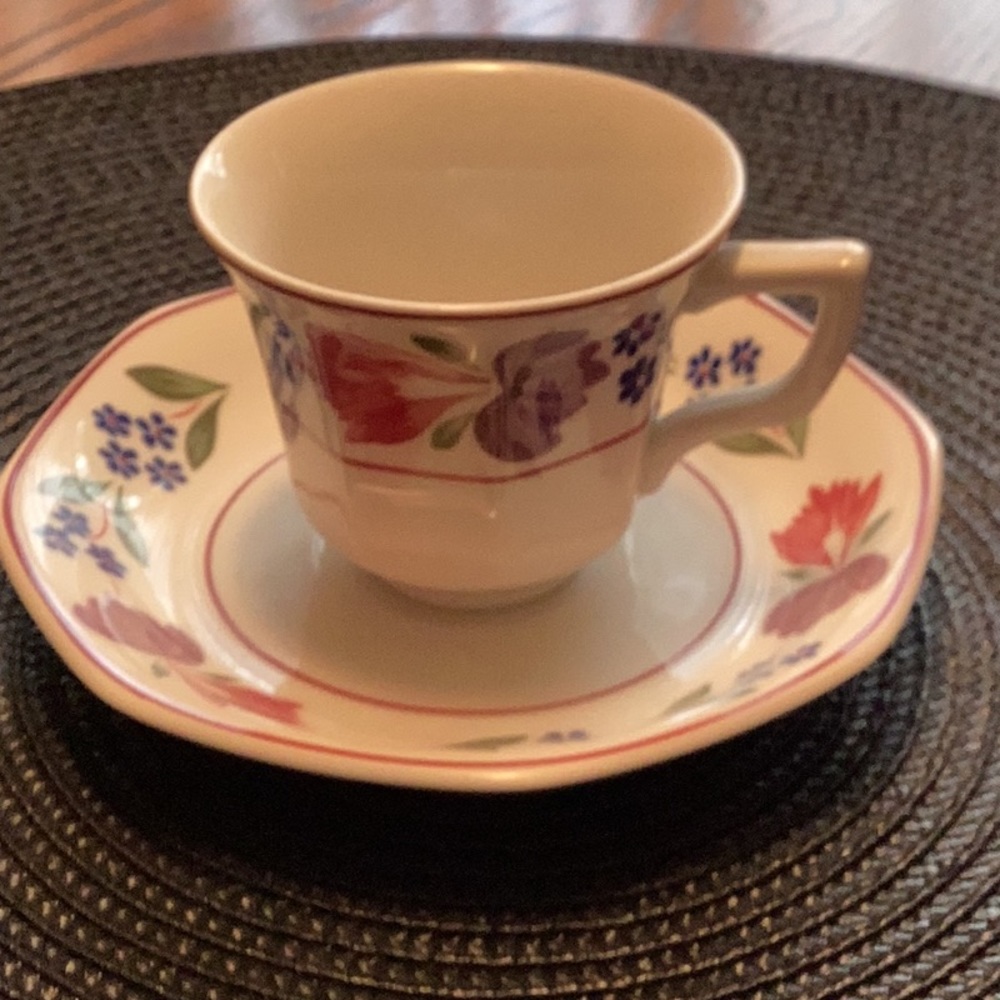 Vintage demitasse cup and saucer